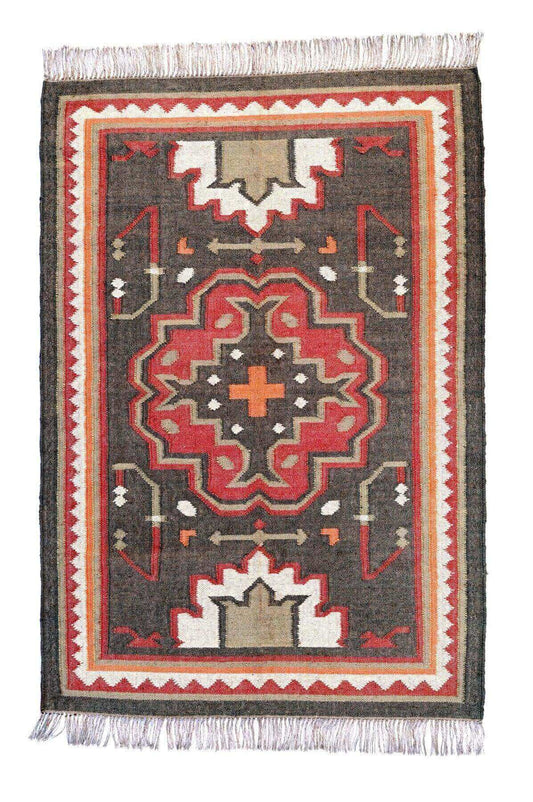 alfombra kilim multicolor étnica, hecha a mano, tienda online alfombras y kilims 