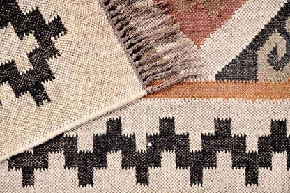  alfombra kilim de fibras naturales, yute y lana. Kilim Me, tienda online de alfombras y kilims