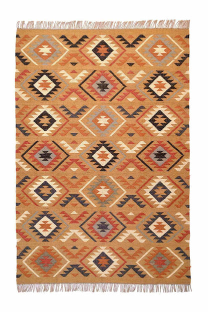  alfombra kilim de fibras naturales, yute y lana. Kilim Me, tienda online de alfombras y kilims