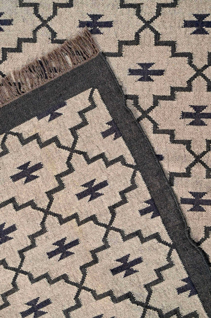  alfombra kilim de fibras naturales, yute y lana. Kilim Me, tienda online de alfombras y kilims