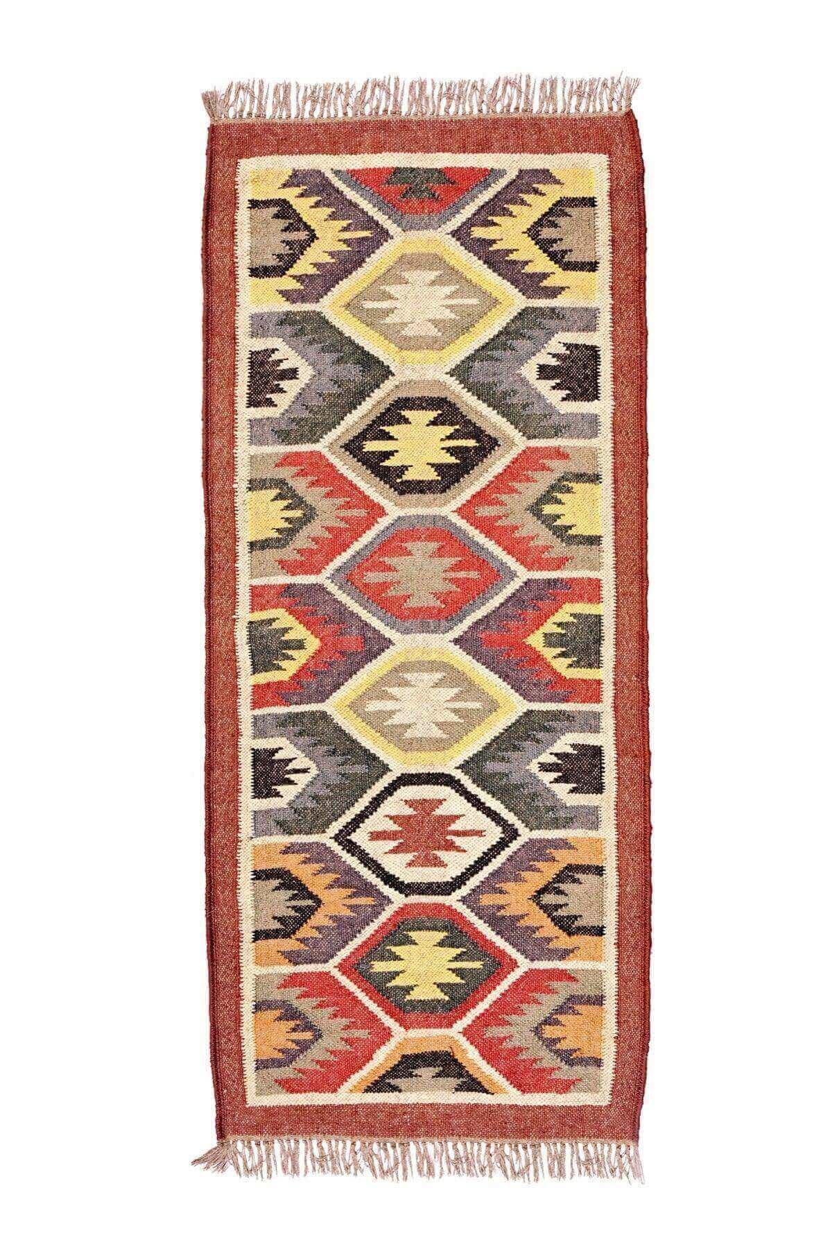 Alfombra tipo kilim, kilims tejidos a mano en yute y lana. Alfombras Kilim modernos, Alfombras en fibras naturales.