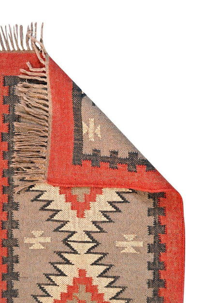 Alfombra tipo kilim, kilims tejidos a mano en yute y lana. Alfombras Kilim modernos, Alfombras en fibras naturales.