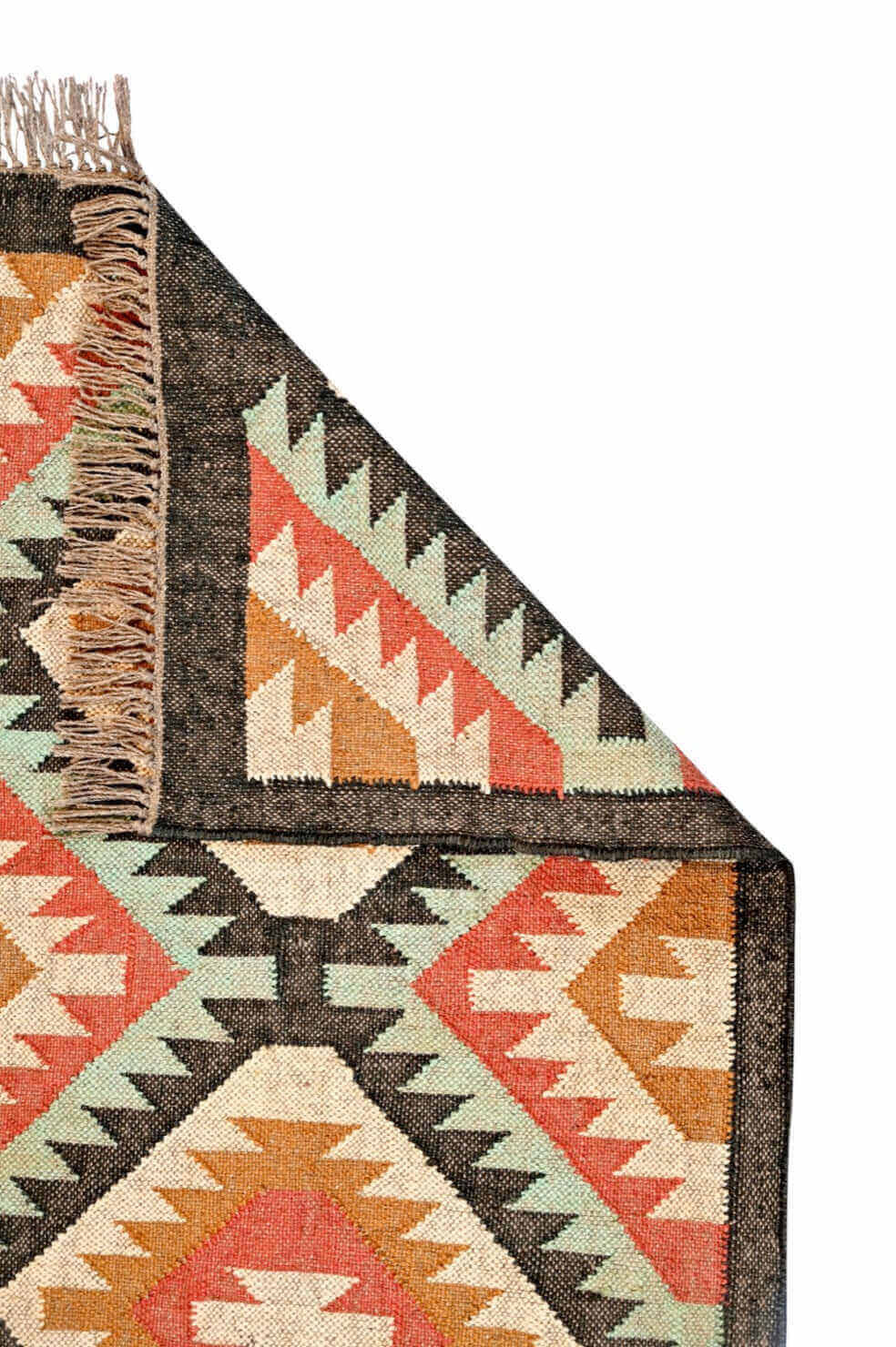  alfombra kilim de fibras naturales, yute y lana. Kilim Me, tienda online de alfombras y kilims