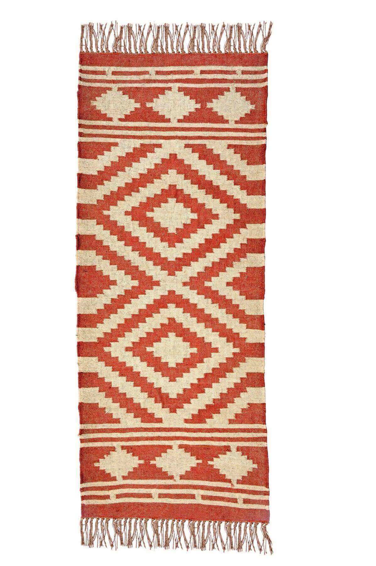 alfombra kilim, de lana y yute, kilim de pasillo hecha a mano en fibras sostenibles. Más de 400 modelos, más de 35 medidas.