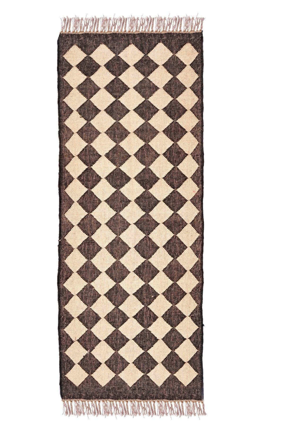 alfombra kilim, de lana y yute, kilim de pasillo hecha a mano en fibras sostenibles. Más de 400 modelos, más de 35 medidas.