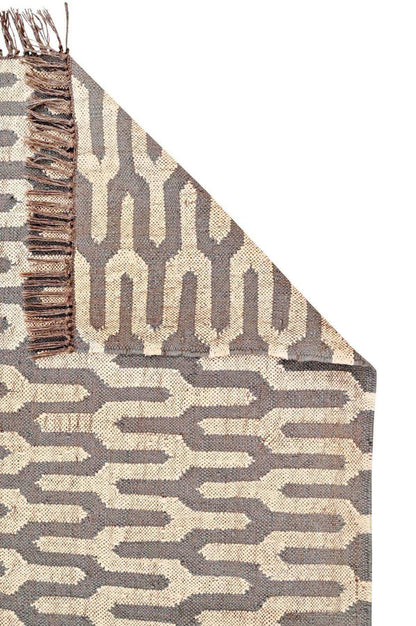 Alfombra Kilim de pasillo, pasillero, etnica, moderno, tradicional, multicolor, moderna, hecha a mano de Lana y Yute - 75x240