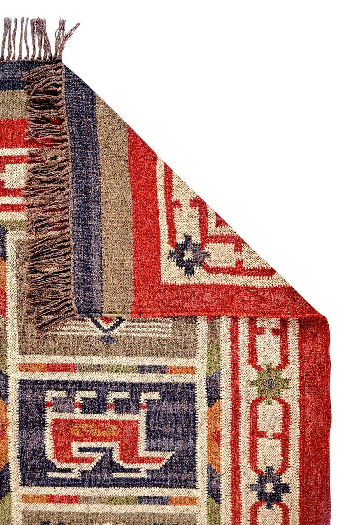 alfombra kilim, de lana y yute, kilim de pasillo hecha a mano en fibras sostenibles. Más de 400 modelos, más de 35 medidas.