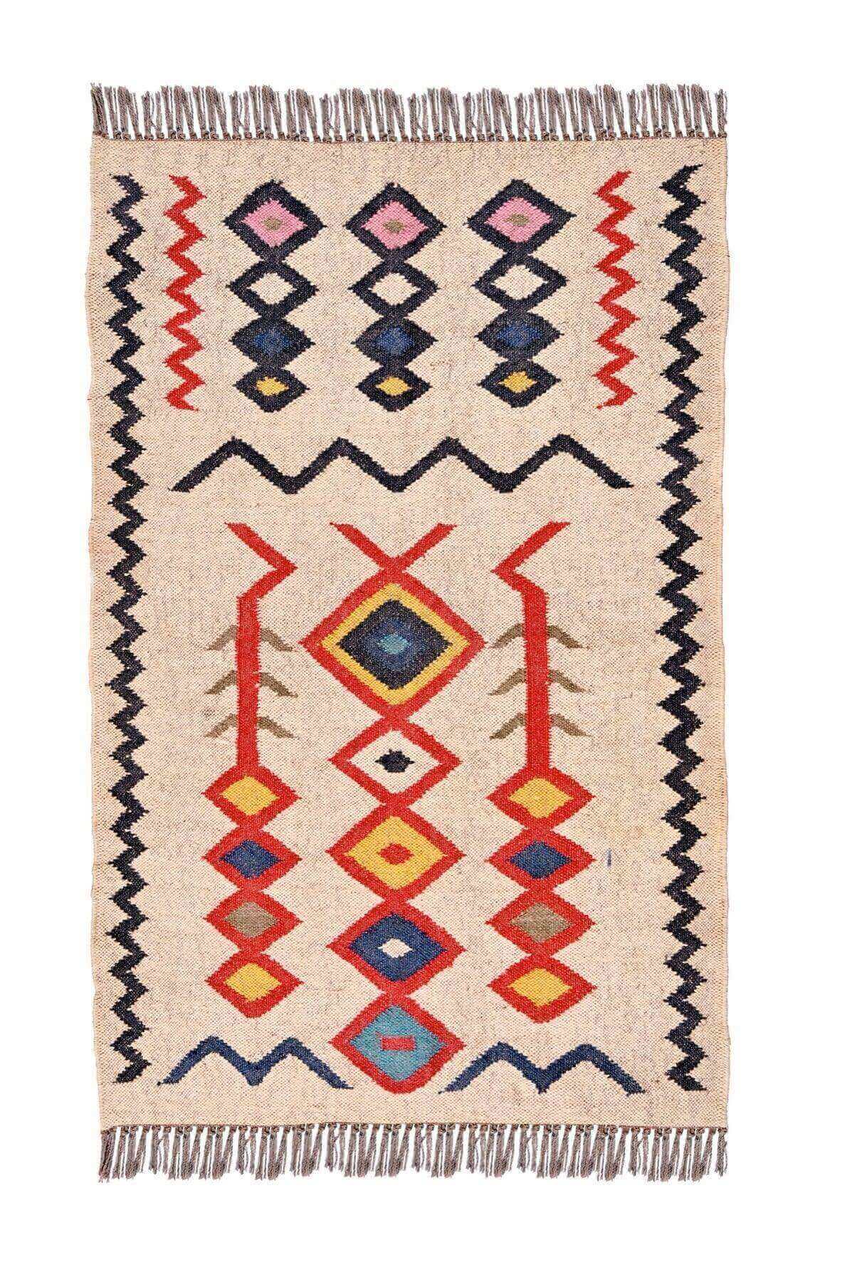 alfombra kilim, de lana y yute, kilim de pasillo hecha a mano en fibras sostenibles. Más de 400 modelos, más de 35 medidas.