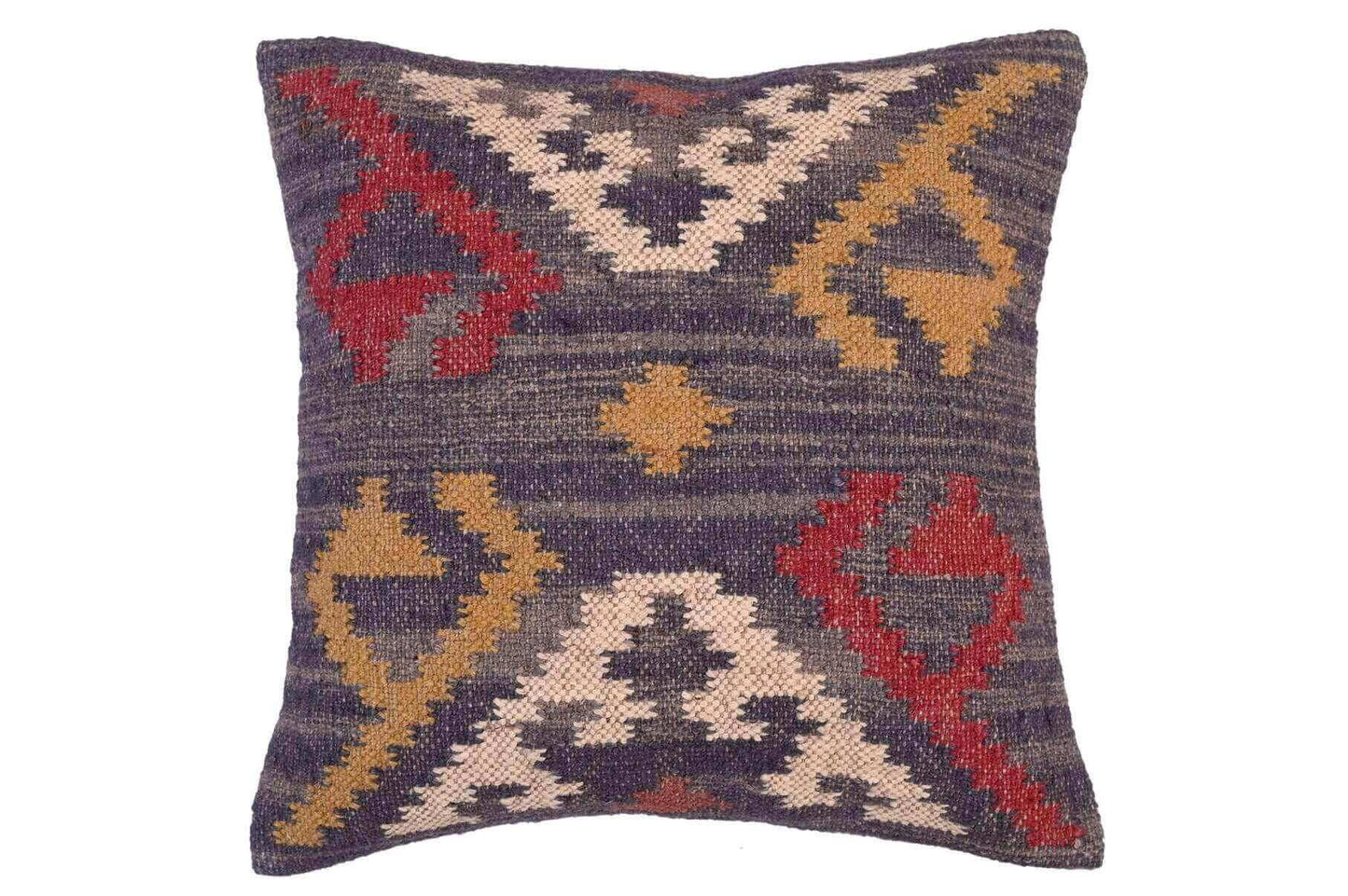 funda de cojin kilim yute y lana, 45x45, cojines kilim, cojines kilims