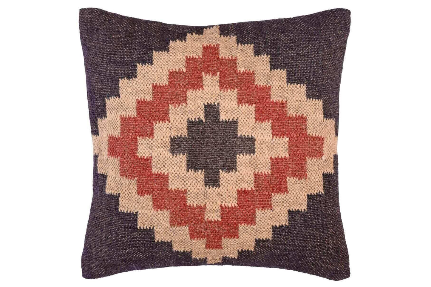 funda de cojin kilim yute y lana, 45x45, cojines kilim, cojines kilims