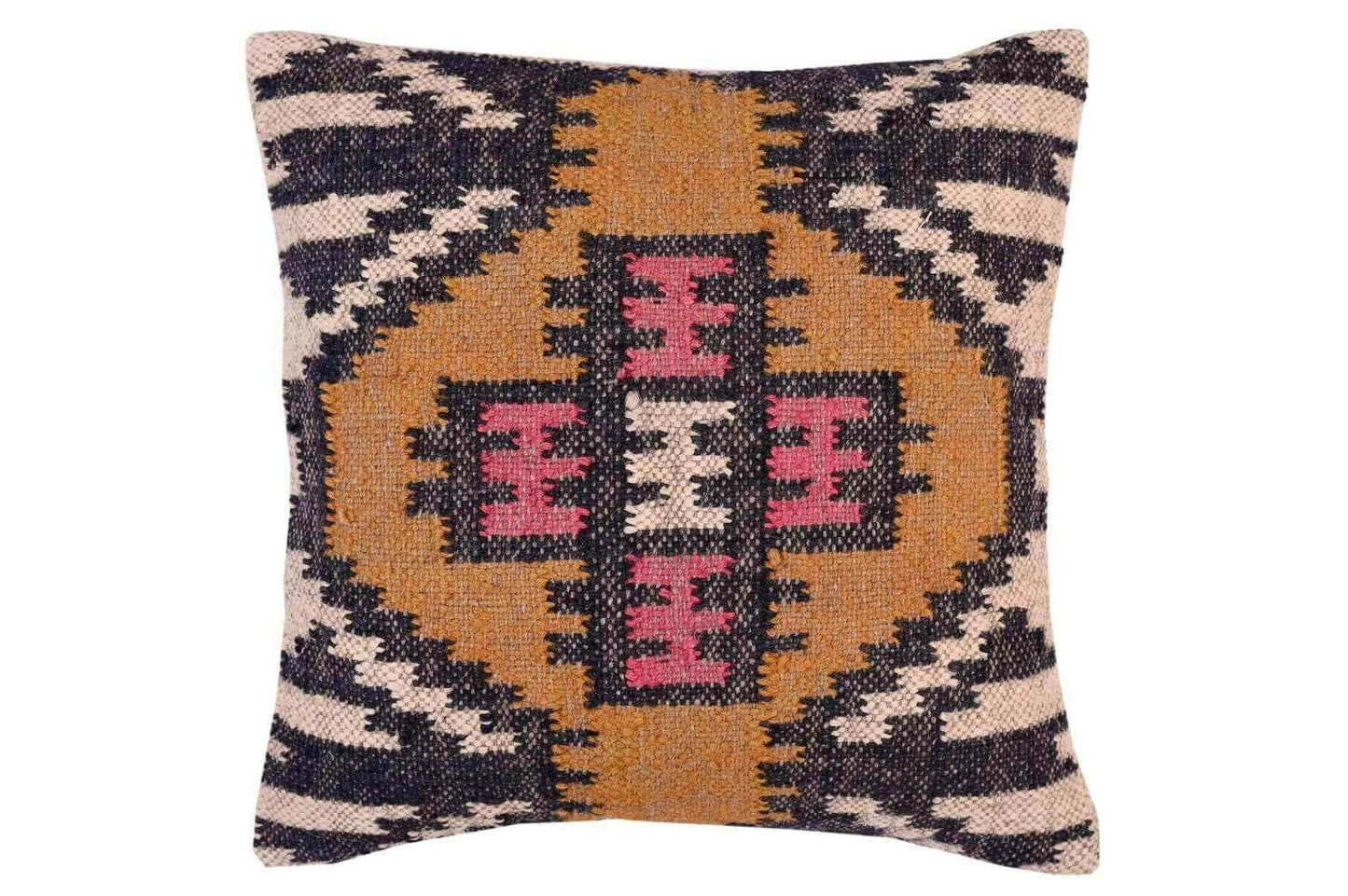 funda de cojin kilim yute y lana, 45x45, cojines kilim, cojines kilims